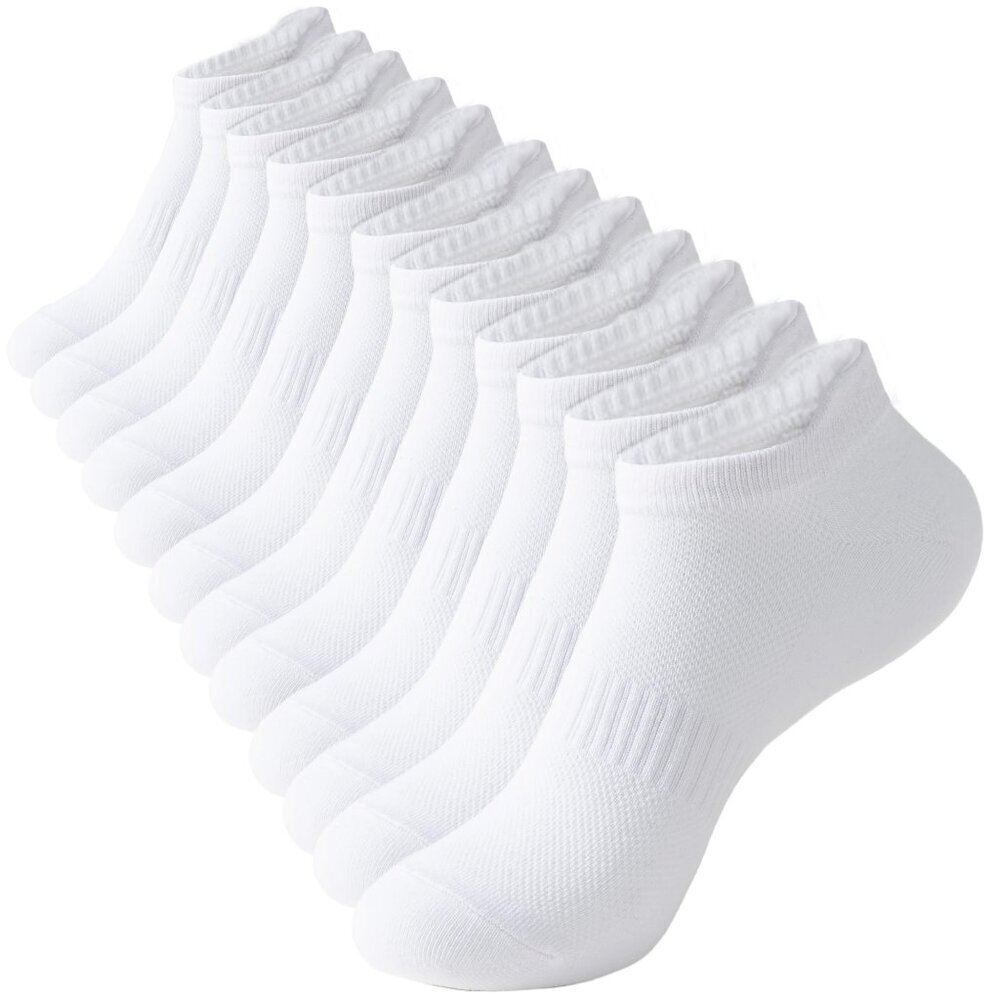 Women's Athletic Running Ankle Socks Low Cut Tab Design 6 Pairs